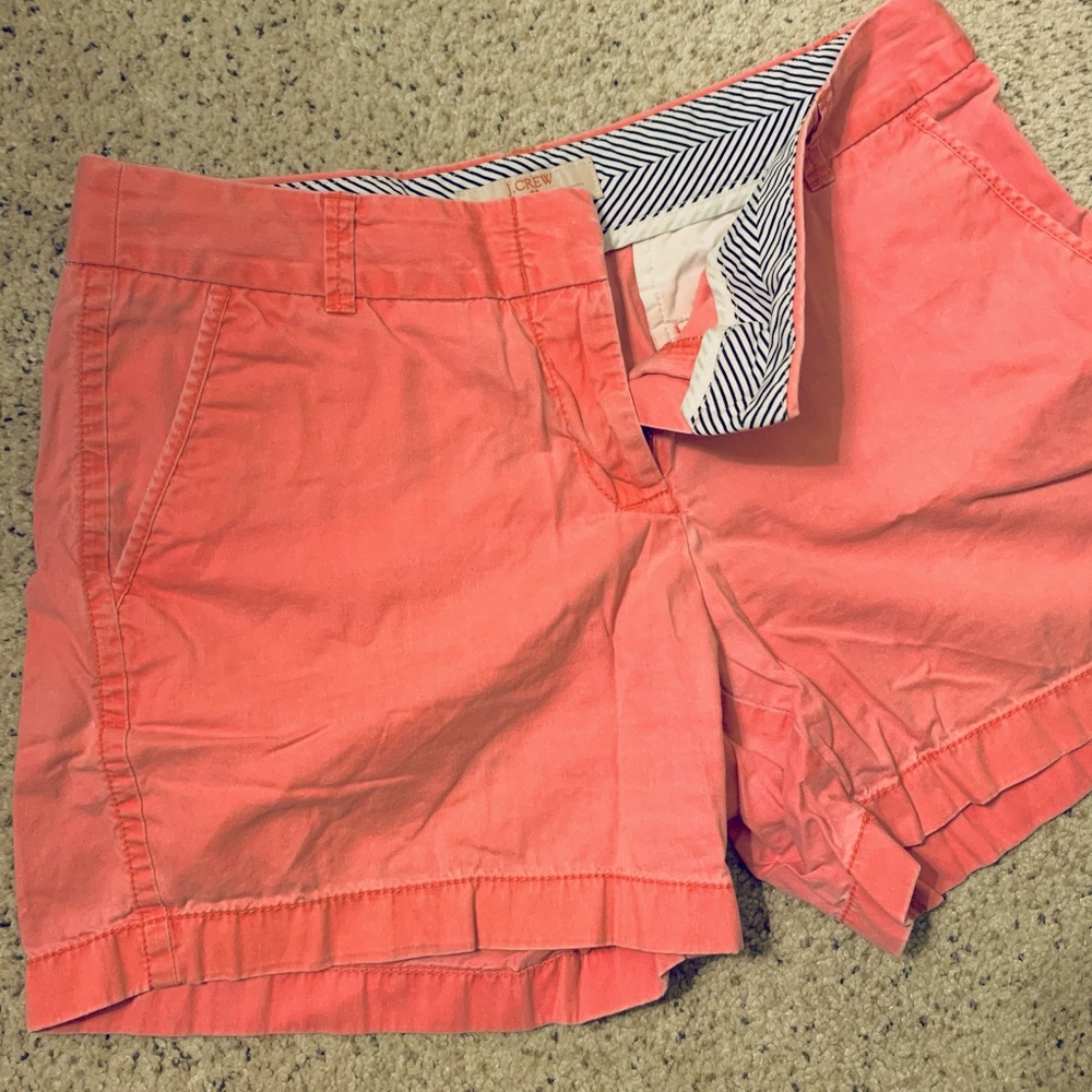 J. Crew coral chino short